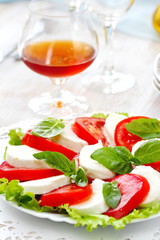 Delicious salad caprese