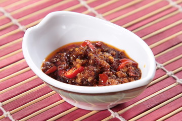 spices and sauce and chili