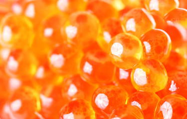 Fresh red caviar