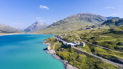 Train Station on Bernina Pass - Swiss Alps, Unesco