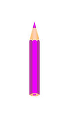 Purple color wooden pencil.