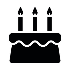 Birthday cake icon - Celebration vector