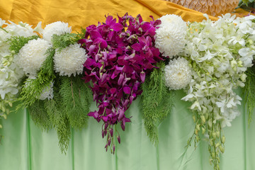 close up of wedding bouquet flower.