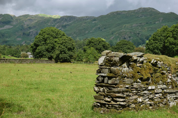 Stone Wall in the Lakes - 166773237
