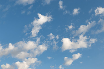 Blue sky with clouds background