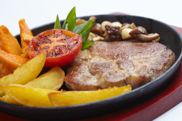 meat with potatoes