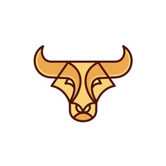 Bulls - Vector logo / icon mascot illustration