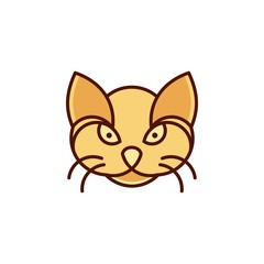 Cat - Vector logo / icon mascot illustration