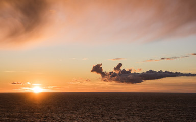 Sunset on Baltic Sea