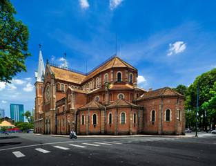 Saigon Notre-Dame Cathedral Basilica  Ho Chi Minh city, Vietnam. Ho Chi Minh is a popular tourist...