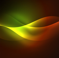 Illuminated neon waves