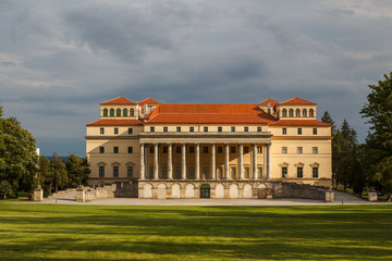 Fototapeta na wymiar Esterhazy royal palace in the centre of Eisenstadt, Austria