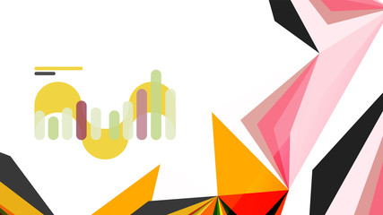 Modern triangle presentation template