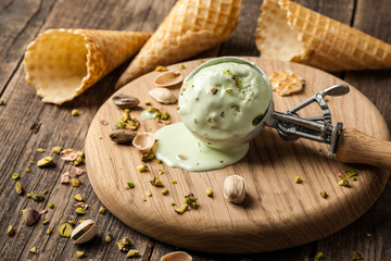 Pistachio ice cream