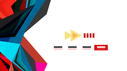 Modern triangle presentation template