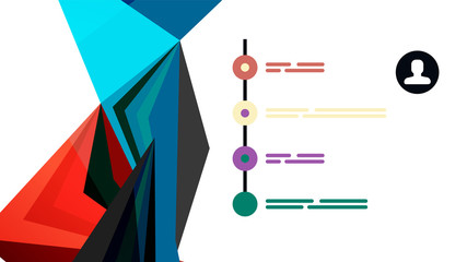 Modern triangle presentation template