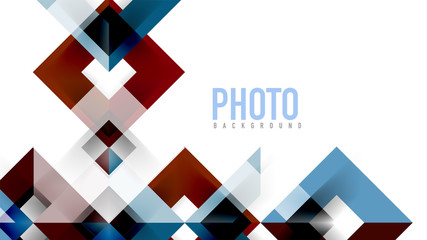 Business presentation geometric template