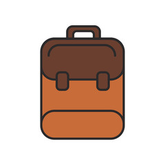 travel bag logo / icon - vector