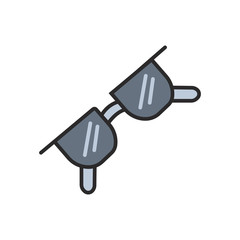 eye glass logo / icon - vector