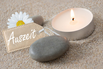 Wellness -  label and candle