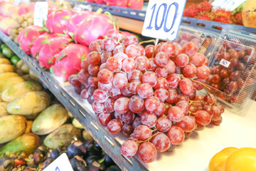 grape and dragon fruit for sale