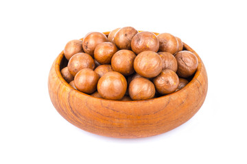 Macadamia nuts in bowl