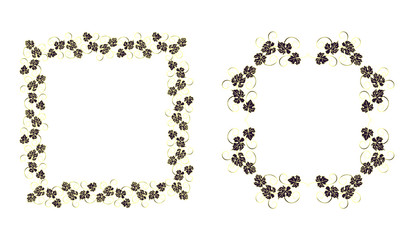 Background for text with vines and bunches of grapes.