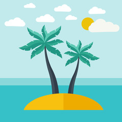 Naklejka premium Illustration vacation
