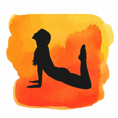Yoga silhouette