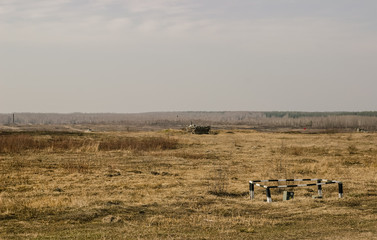 Obraz premium Military training ground