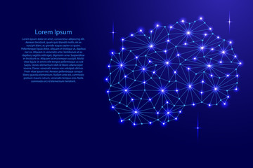 Macedonia map of polygonal mosaic lines network, rays and space stars of vector illustration.