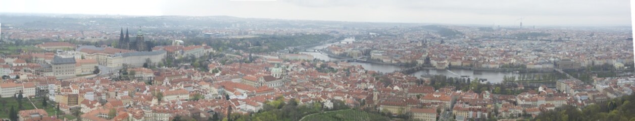 Naklejka na ściany i meble Praha CZ panorama