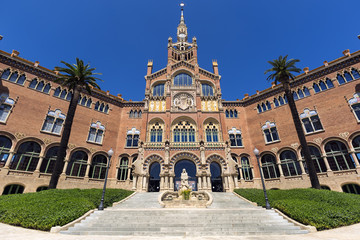Fototapeta premium Hospital de la Santa Creu i de Sant Pau, Barcelona, Spain.