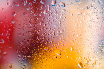 Exotic vivid background with drinks