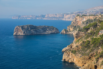 Fototapeta na wymiar Costa Blanca Cliffs
