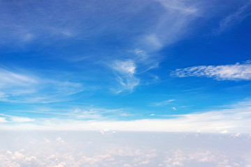 Naklejka na ściany i meble clouds from the airplane