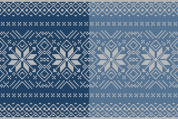 Christmas Seamless Knitting background. EPS 10 vector
