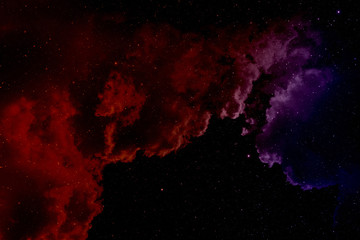 Space background with nebula and stars.