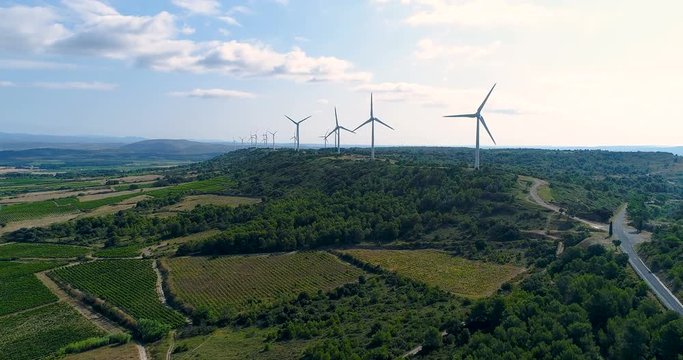 &eacute;oliennes en montagne, France 