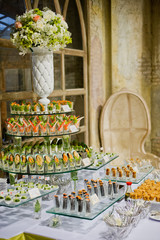 wedding catering food. Dessert