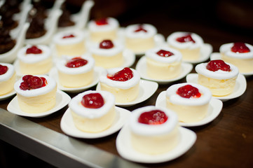wedding catering food. Dessert