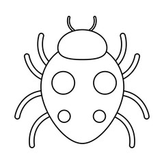 bug sign icon virus symbol software bug error disinfection