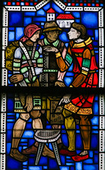 Stained Glass in Worms - shelter the homeless