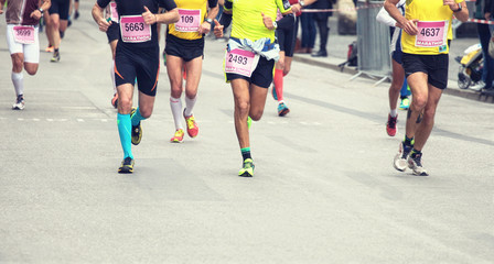 Obraz premium Marathon Läufer