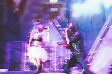 Fototapeta premium Rock and roll live group