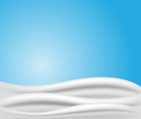 Tasty milk or cream lotion vector , texture background 