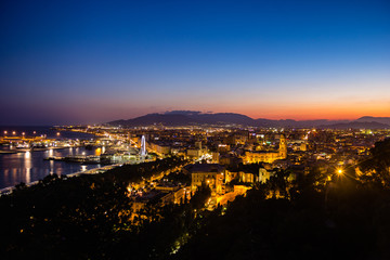 Fototapeta na wymiar View of Malaga