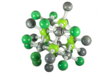 Chemical structure of calcium fluoride