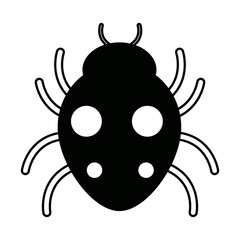 bug sign icon virus symbol software bug error disinfection