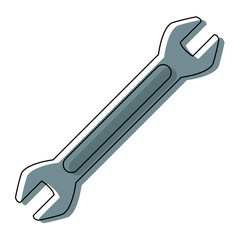 wrench key icon tool for support repair
